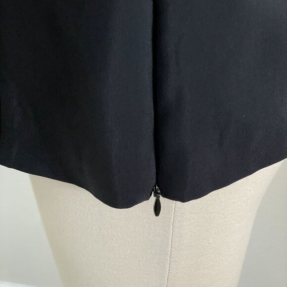 Nensi Dojaka Womens Large Black Sheer Long Sleeve Cutout Top Blouse - Picture 9 of 12